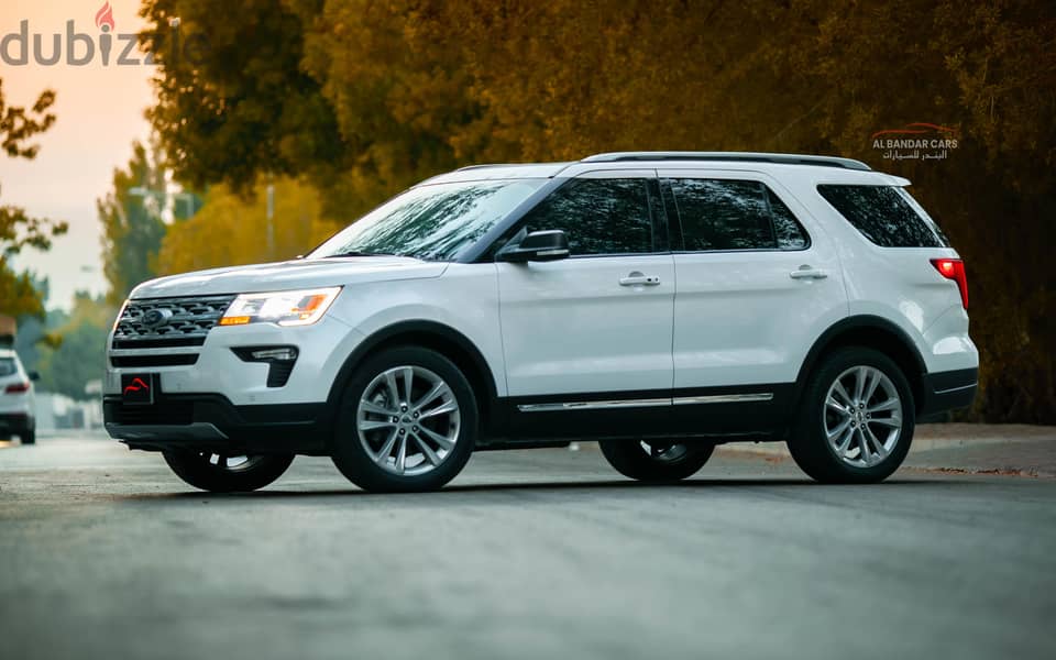 Ford Explorer 2019 XLT Excellent Condition White 9