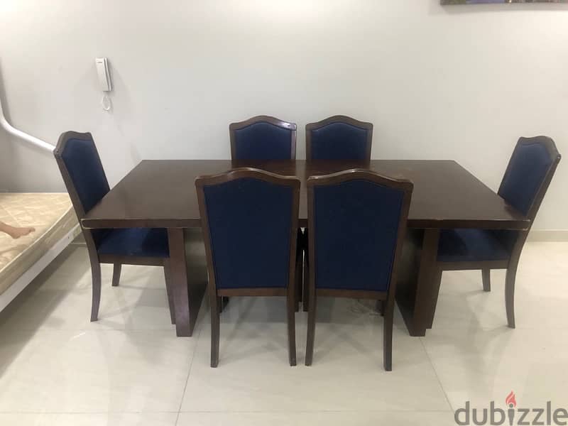 table and six chairs. 1