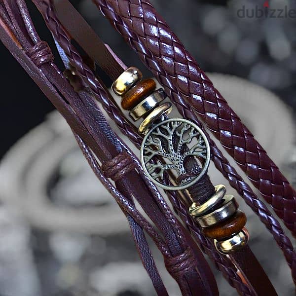 LEATHER STRAP ELEGANT WATCH ( FREE Matching Leather Bracelets) 5