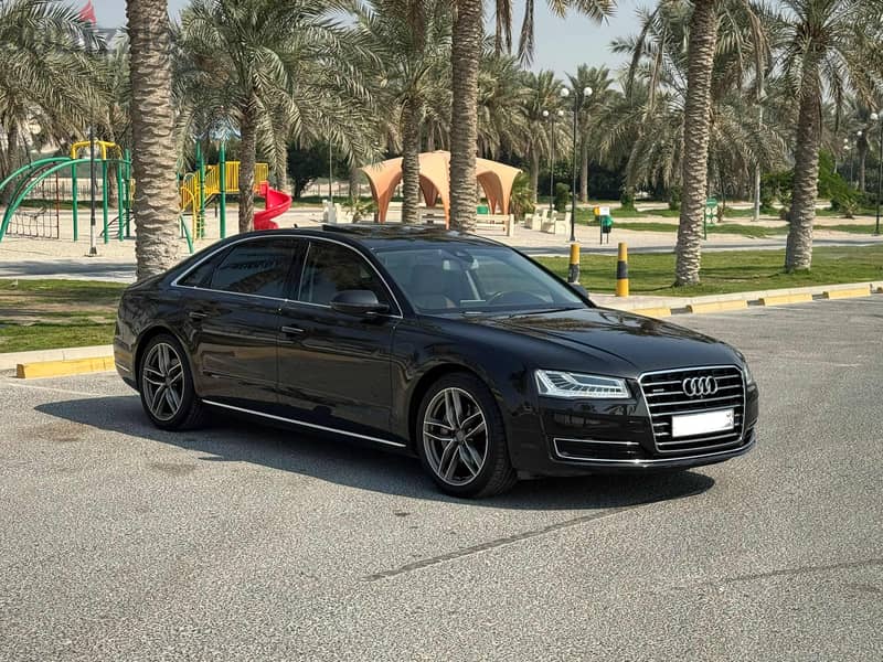 Audi A8L 2015 black 0