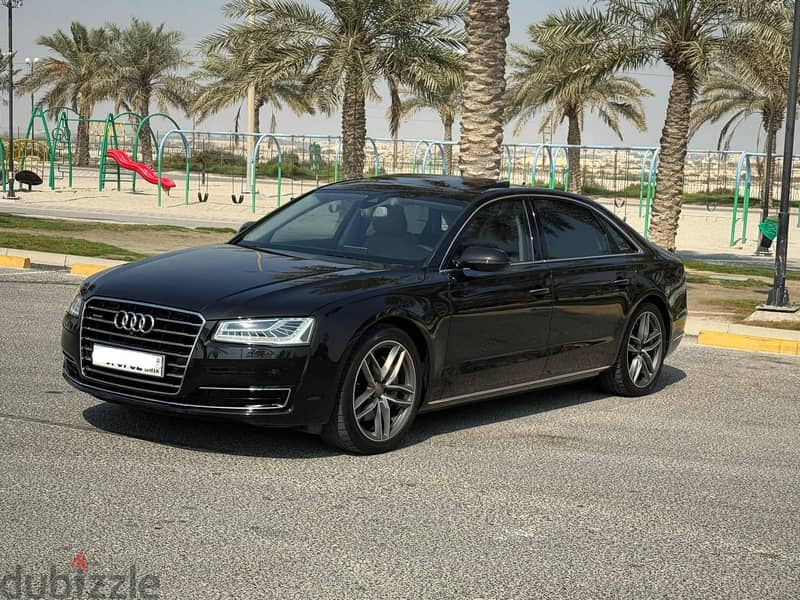 Audi A8L 2015 black 1