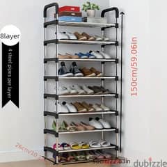 Stainless Steel Shoe Rack 8 Layer 0