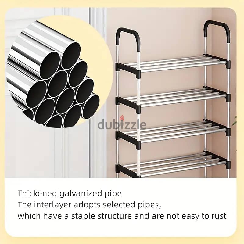 Stainless Steel Shoe Rack 8 Layer 1