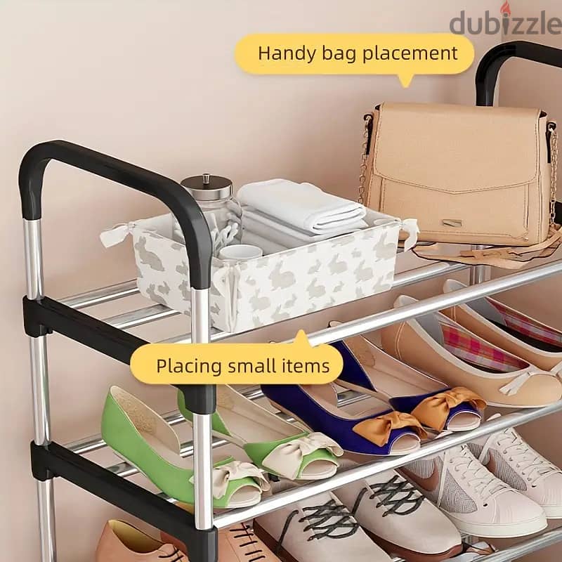 Stainless Steel Shoe Rack 8 Layer 2