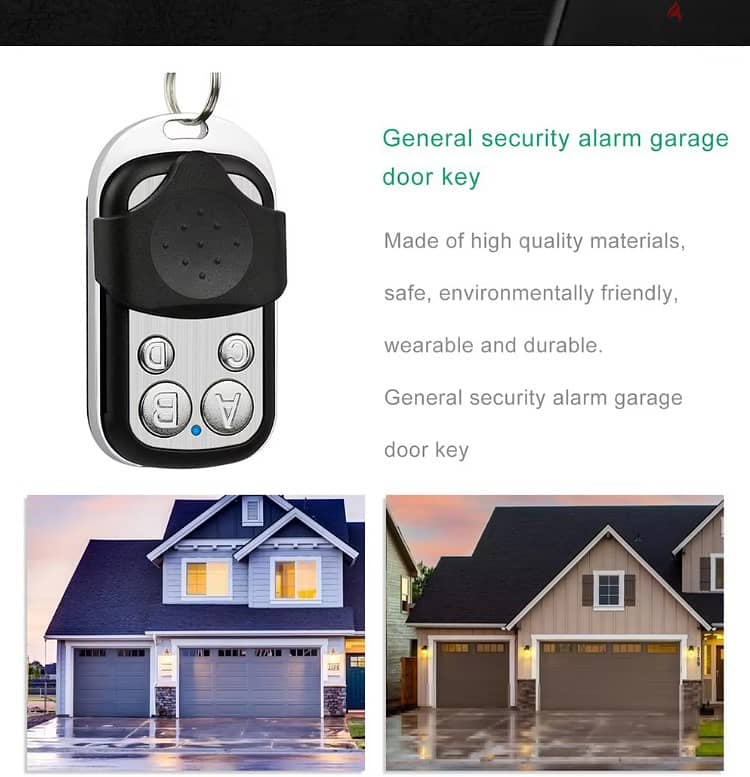 Metal Push Button Remote Control Transmitter ABCD / Lock Unlock 4Butto 2