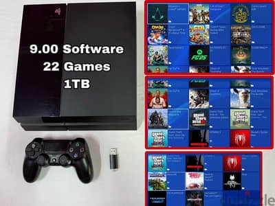 PS4 1TB 9.00 22 Games Hacked Fully Working