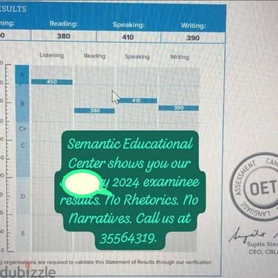 IELTS, OET, PTE and TOEFL at Semantic Educational Center