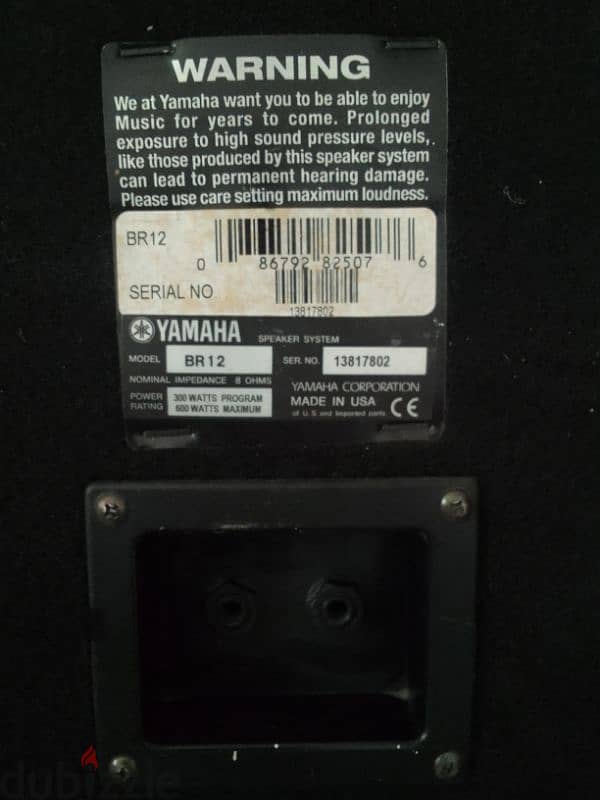 Yamaha BR12 Passive Speaker 2