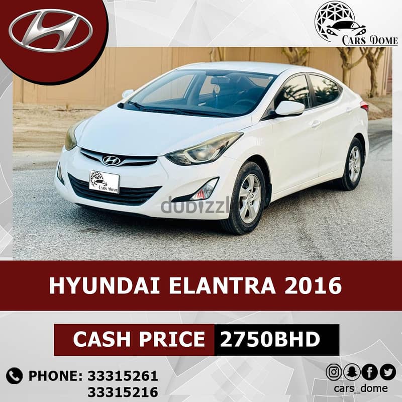 Hyundai Elantra 2016 1.8L هيونداي النترا 11