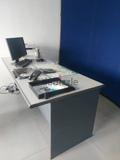 Giveaway price-3 office table with 1 side table