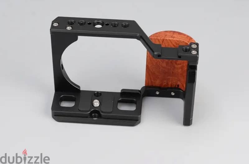 CAMERA CAGE ZV-E10 w/pear wood handle 1