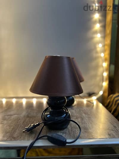 brown 2 lamps for sale