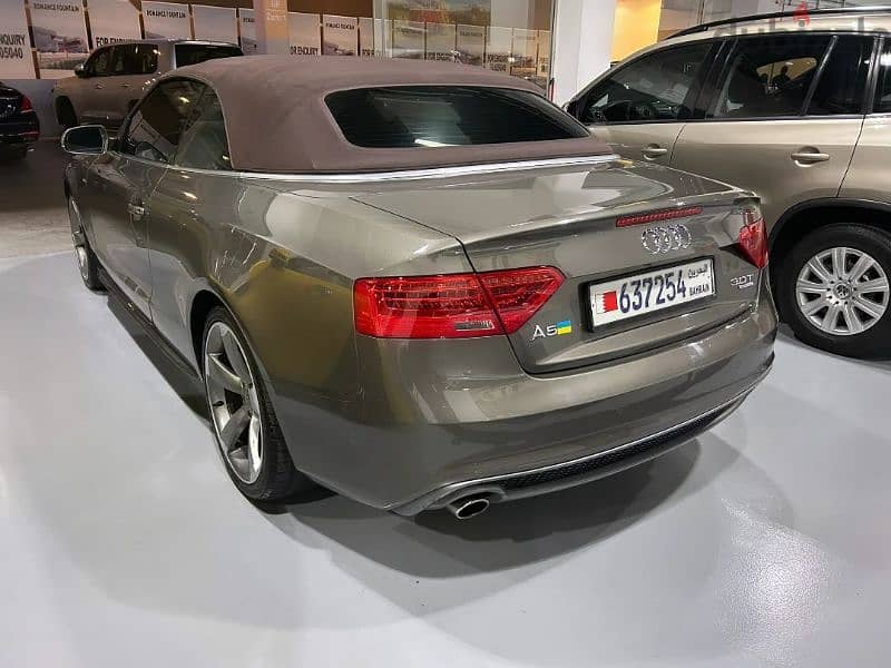 Audi A5 2013 Soft top Convertible  Quattro S-Line V6 3.0L TC 3