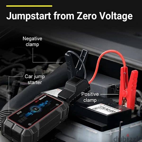 Jump Starter  25000A  For 8 Cylinder Vehicle  Without Any Damage 2