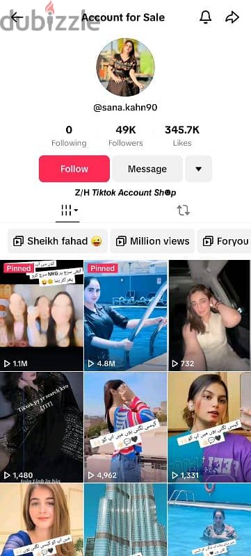 Tiktok Account For Sale 39K Plus Followerrss