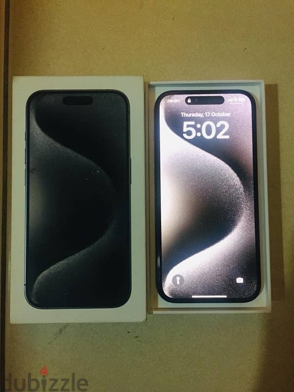 IPHONE 15 PRO. 128gb 100% battery health. with warranty, july 2025 2