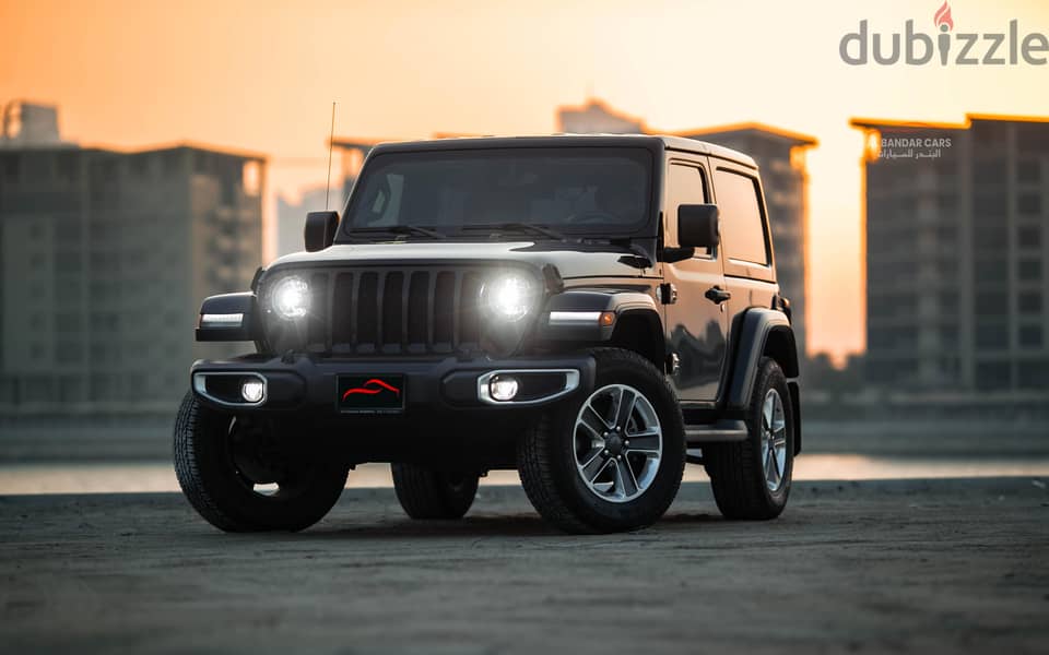 Jeep Wrangler 2018 Sahara Excellent Condition Black 0