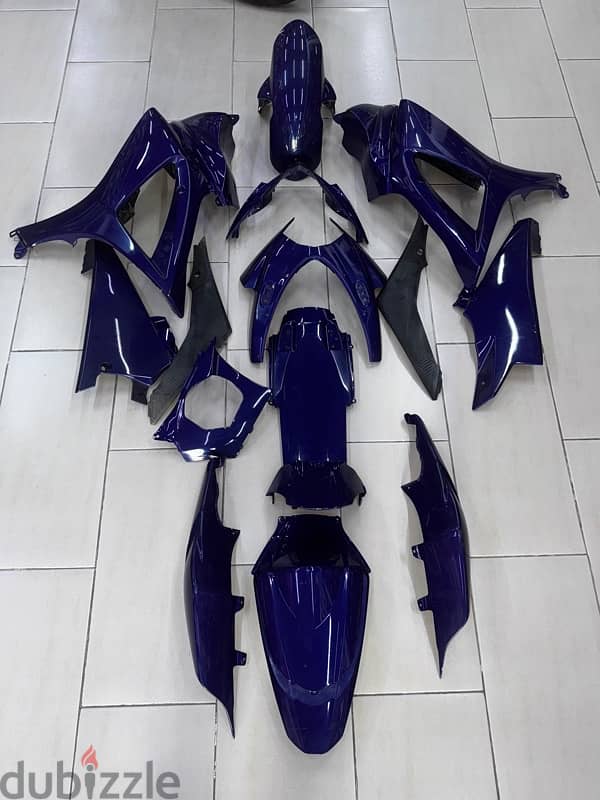 GSXR 1000 K8 2008 Original Full Fairing Kit Blue 1