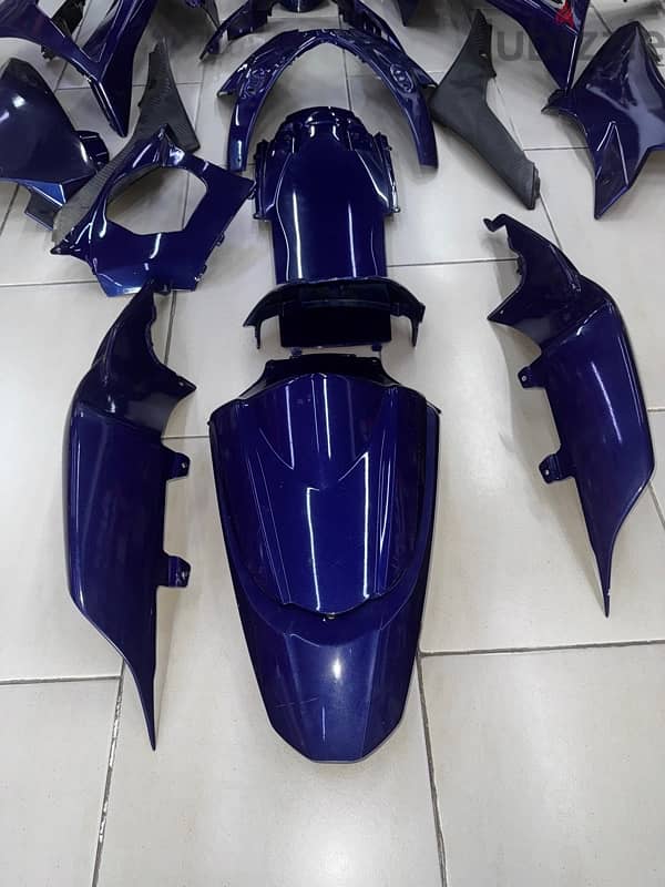 GSXR 1000 K8 2008 Original Full Fairing Kit Blue 2