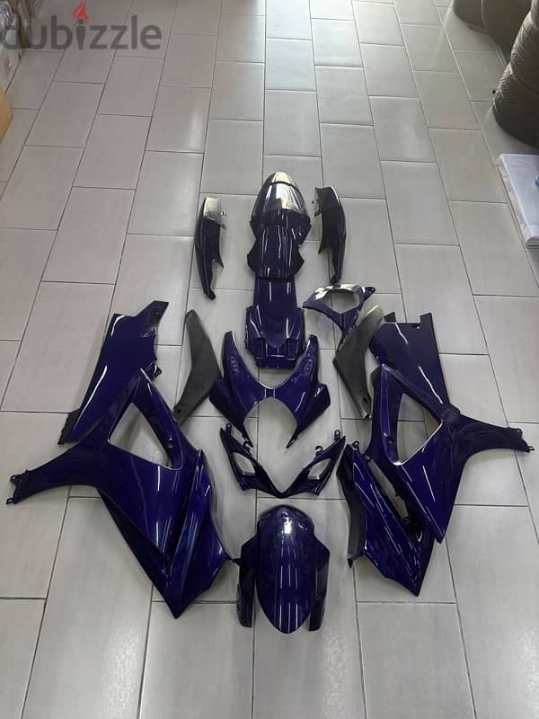 GSXR 1000 K8 2008 Original Full Fairing Kit Blue 4