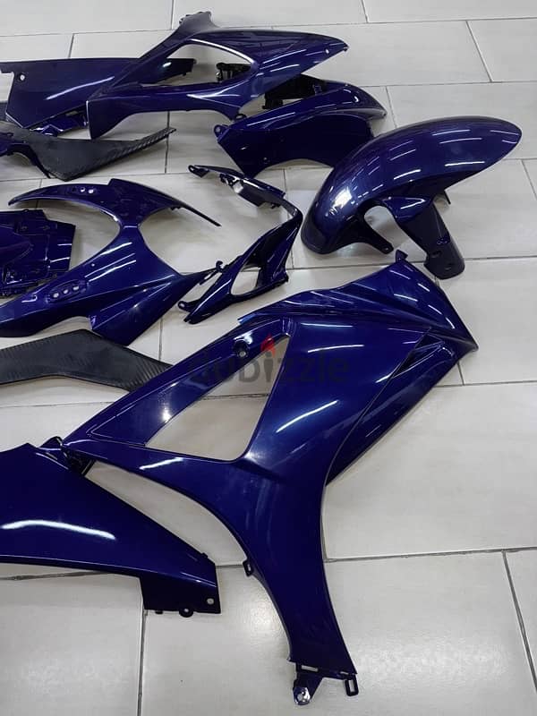 GSXR 1000 K8 2008 Original Full Fairing Kit Blue 5