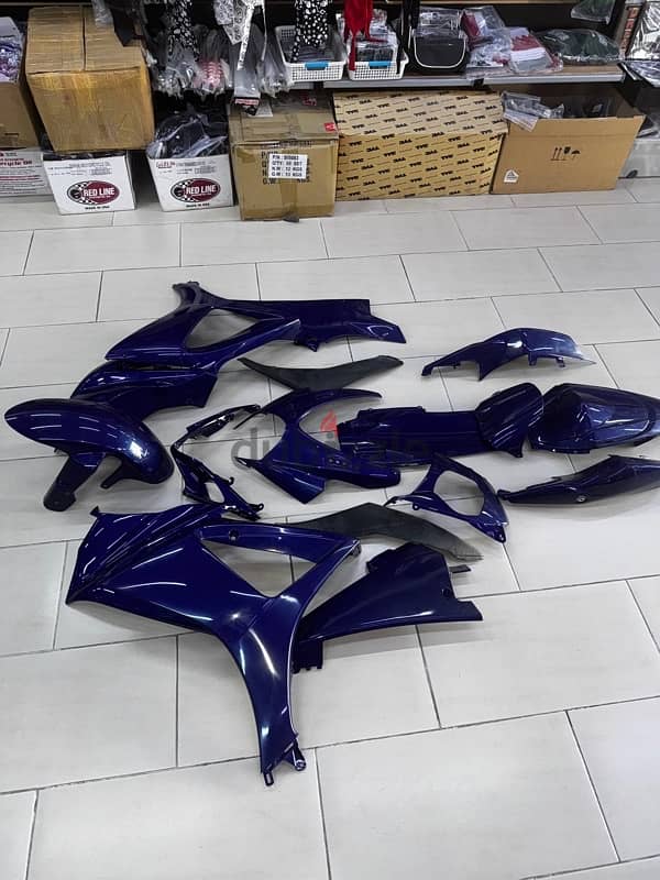 GSXR 1000 K8 2008 Original Full Fairing Kit Blue 6