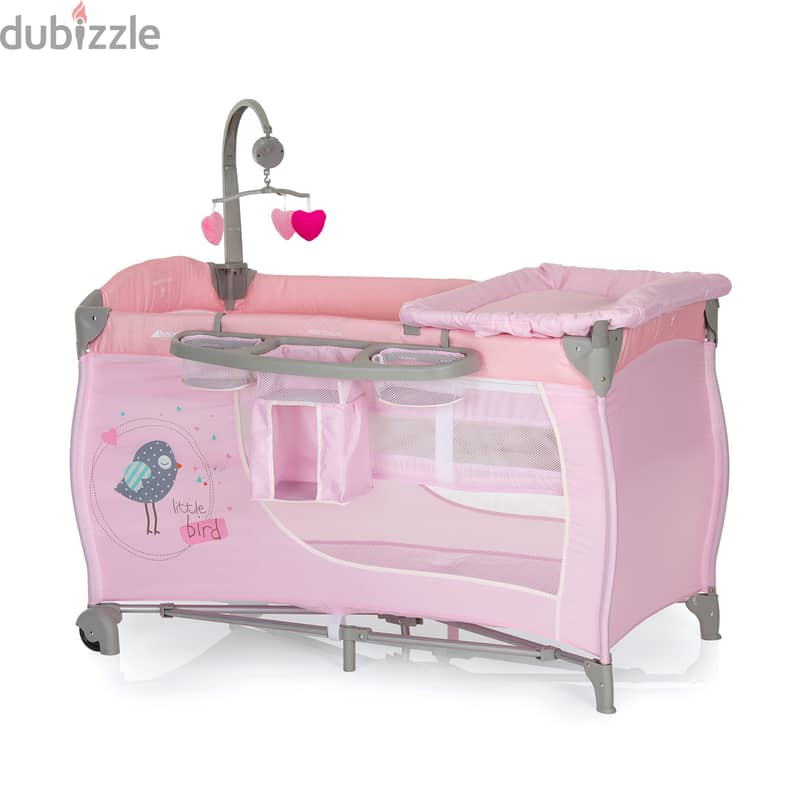 10 BD- pink travel cot 0