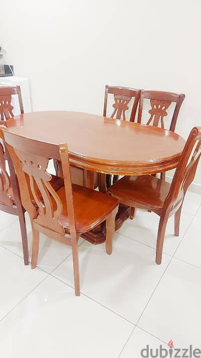 6 chairs dining table