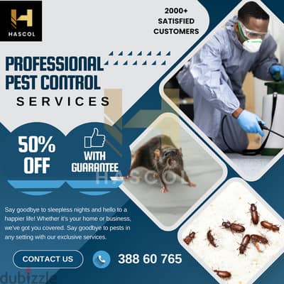 Professional Pest Control Services 50% Off With Guarantee