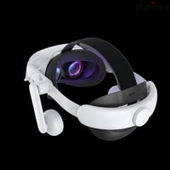 meta quest 2 vr + kiwi headrest built in headphones 0