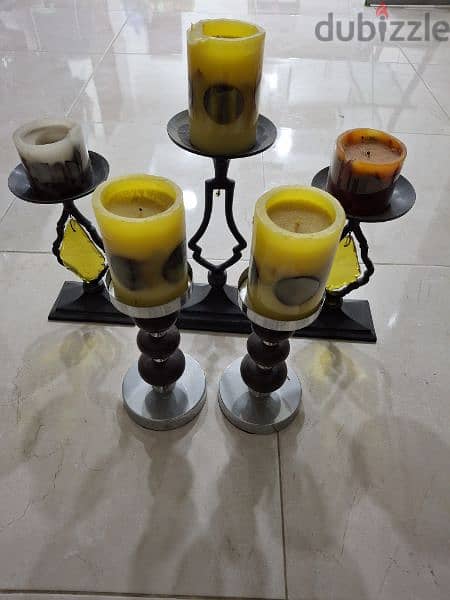 Candle holder with scented candles 3