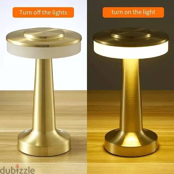 Table Lamp Dimmable 3 Level USB Charging Dumbbell 2