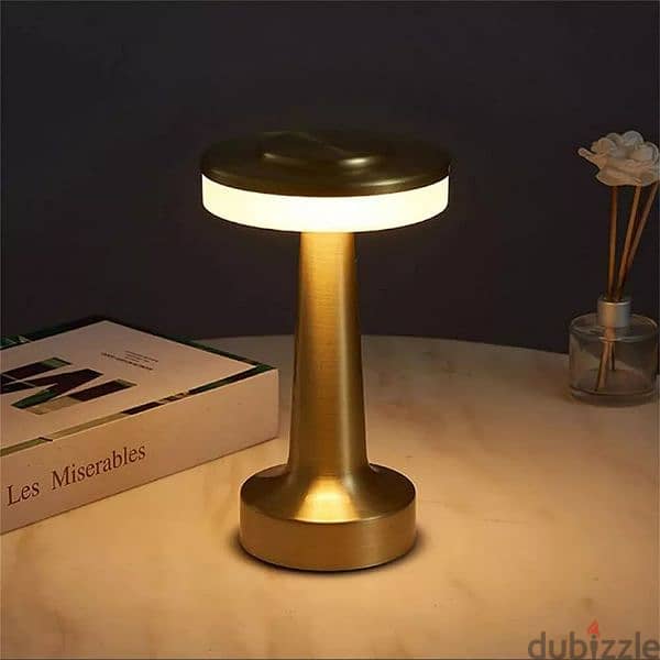 Table Lamp Dimmable 3 Level USB Charging Dumbbell 7