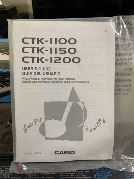 CTK-1200 CASIO Keyboard w/box manual & adaptor 4