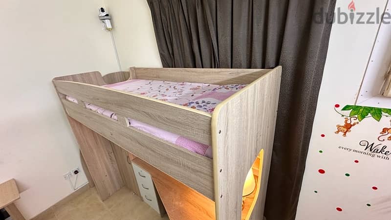 storage Bbaby bed with study table(All in one) 2