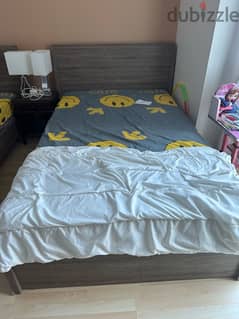 Urgent Sell: Single Bed with Mattress for Sale 0