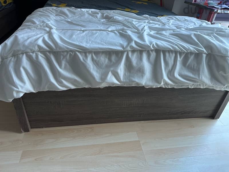 Urgent Sell: Single Bed with Mattress for Sale 1