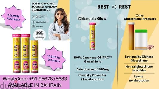 chicnutrix glow glutathione tablets