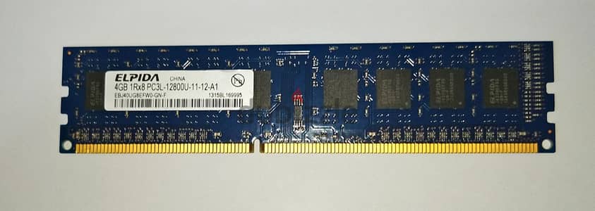 4 GB PC3L -12800U MHz used desktop ram  for sale