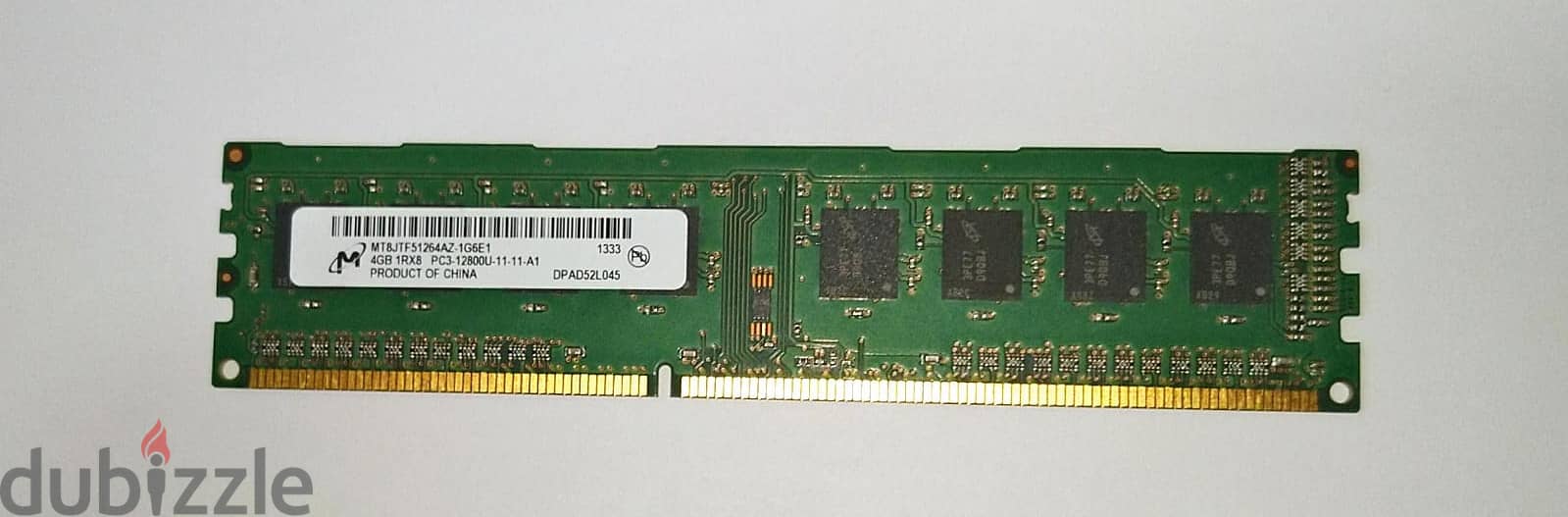 4 GB PC3L -12800U MHz used desktop ram  for sale 1