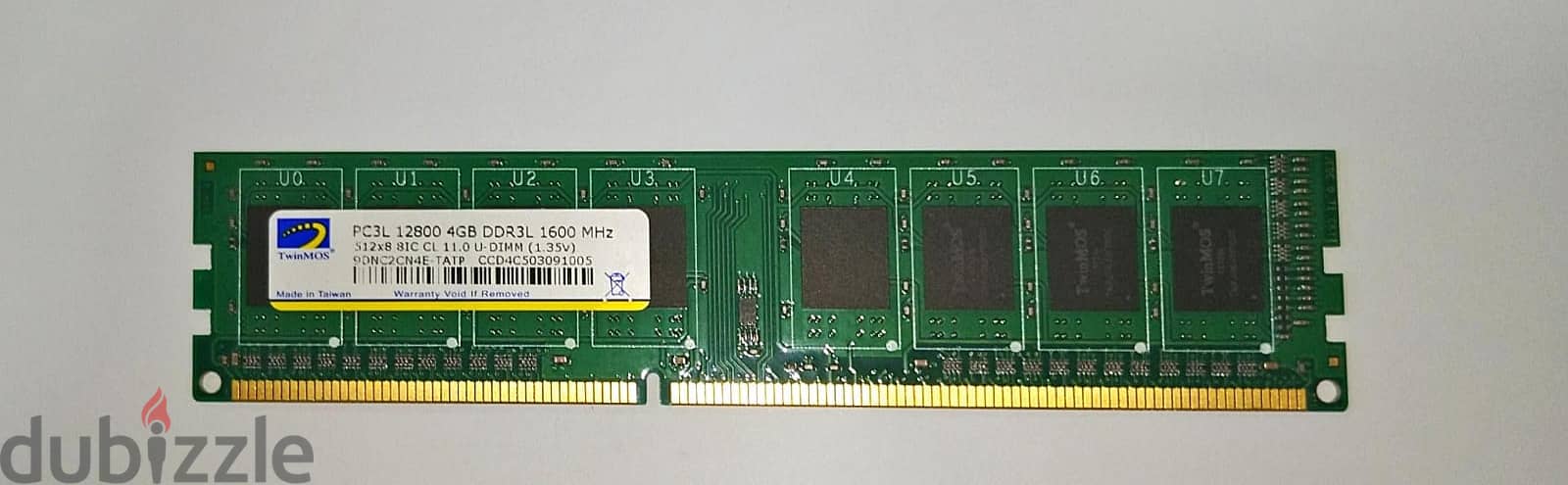 4 GB PC3L -12800U MHz used desktop ram  for sale 2