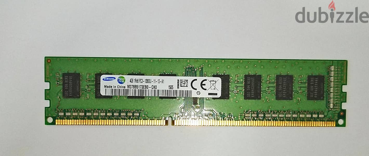 4 GB PC3L -12800U MHz used desktop ram  for sale 4