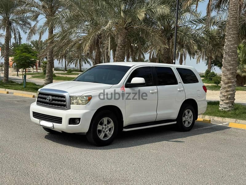 Toyota Sequoia SR5 2009 white 1