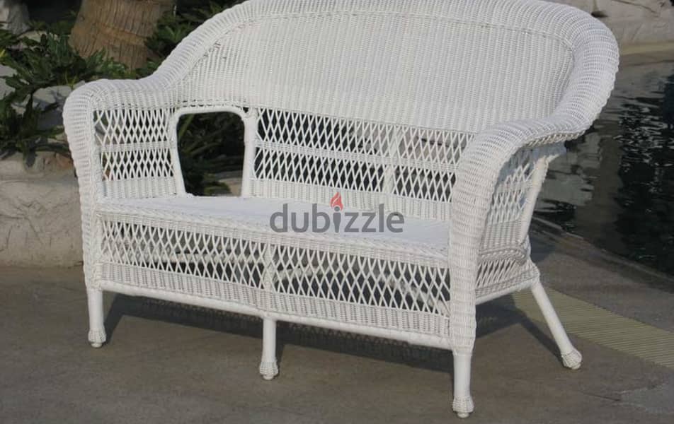 Garden white 4seater set 4