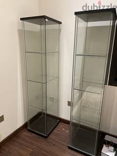 2 IKEA Detolf Glass Display Units, Great Price! 0