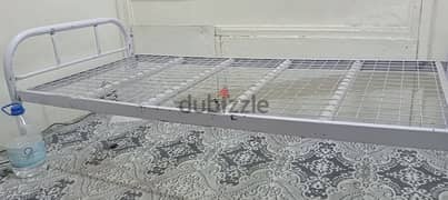 used metal bed single bed frame without mattress 0