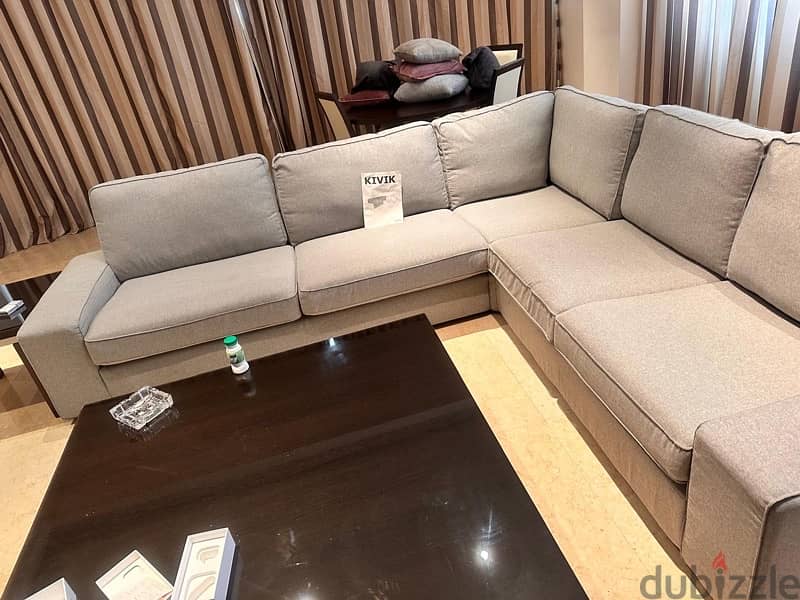 sofa from IKIA like new for sale-كنب من ايكيا للبيع بحالة الجديد 2