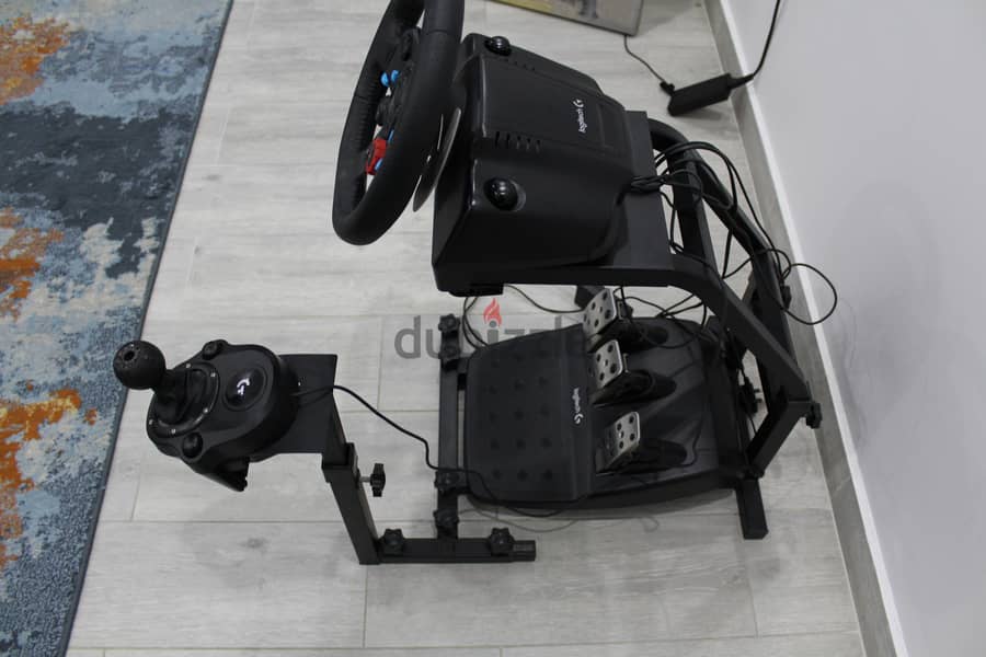 Logitec G29 Steering Wheel, Shifter, Stand 7