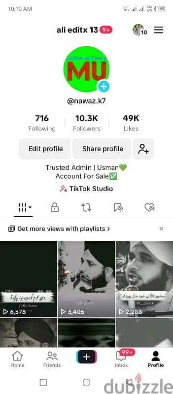 Tiktok Account for sale 40K Followerrs 1