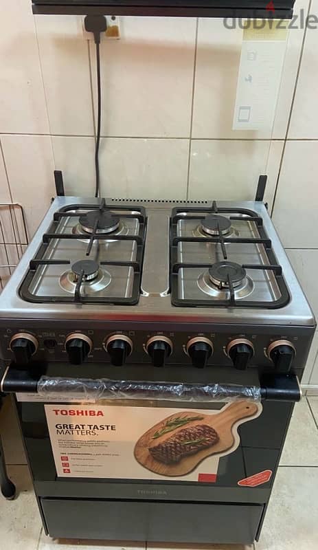 فرن  غاز توشيبا مع فُل سيفتي جديد - New Gas Cooker TOSHIBA Full Safety 2